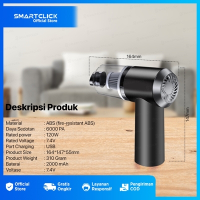 Vacuum Cleaner Portabel SmartClick – Bersih Seketika!