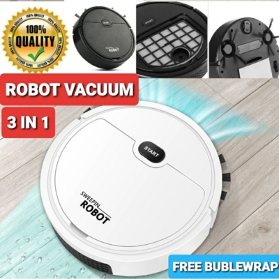 Robot Penyedot Debu Mini – Sapu, Sedot, Pel