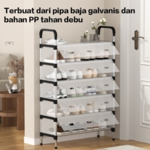 Kotak Penyimpanan Sepatu Stylish Murah Praktis Dipakai Trending