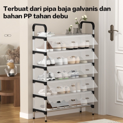 Kotak Penyimpanan Sepatu Stylish Murah Praktis Dipakai Trending
