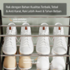Rak Sepatu HUGO Stainless Steel Multifungsi 4 dan 5 Susun