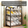 Rak Sepatu HUGO Stainless Steel Multifungsi 4 dan 5 Susun