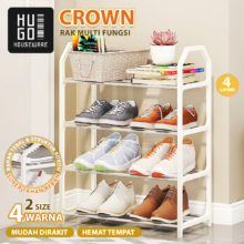 Rak Sepatu HUGO Stainless Steel Multifungsi 4 dan 5 Susun