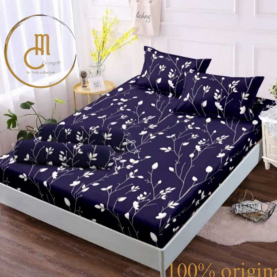 Sprei Aesthetic Polos & Embos | Set Lengkap dengan Sarban