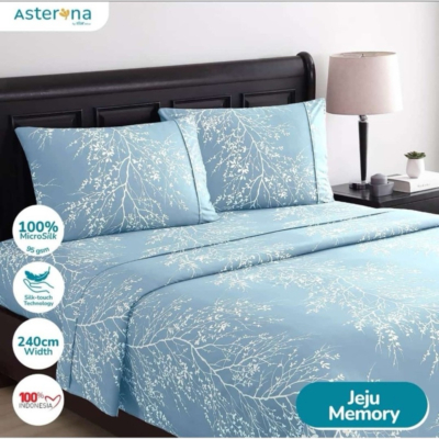 Set Bedcover Motif Bunga