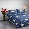 Sprei Katun Disperse Motif Minimalis untuk Kamar Tidur Estetik