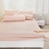 Set Sprei Motif Emboss Microfiber Praktis