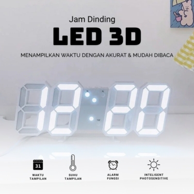 Jam Digital LED Minimalis