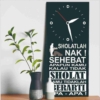 Jam Dinding Islami Minimalis Compact Praktis Dipakai Best Seller