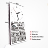 Jam Dinding Islami Minimalis Compact Praktis Dipakai Best Seller