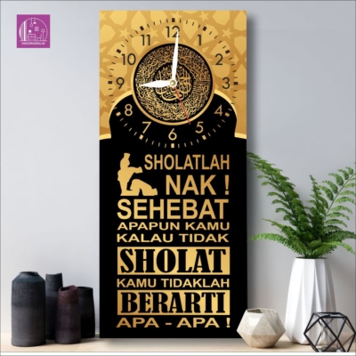 Jam Dinding Islami Minimalis Elegan Efisien Trending