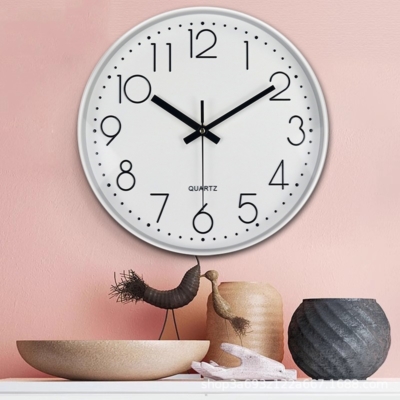 Jam Dinding TaffHOME Nordic Minimalis Silent Movement 20cm