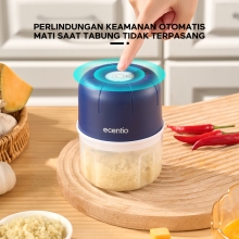 Ecentio Penggiling Bawang Putih Elektrik 250ml – Hijau
