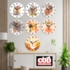Jam Dinding Kayu Minimalis Aesthetic Viral
