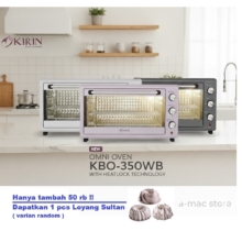 Kirin Beauty Oven KBO-350WB – Oven Canggih, Pas untuk Memanggang Dua Loyang Berbarengan