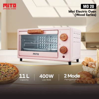 Oven Listrik Mini MITO MO20 11L – Pemanggang Kue Stylish