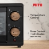 Oven Listrik Mini MITO MO20 – Pemanggang Kue 11L dengan Desain Black Marble