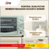 Oven Listrik Votre V-120 – Pemanggang Serba Guna Kapasitas 12 Liter