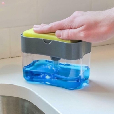 Dispenser Sabun Cuci Piring 2 in 1 Minimalis