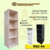 Rak Buku Minimalis Susun 4 Tingkat