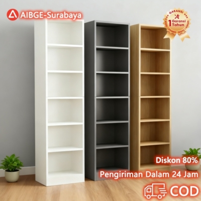 Rak Buku Minimalis 6 Susun