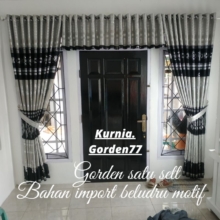 Gorden Blackout Impor Motif dan Polos untuk Jendela dan Pintu