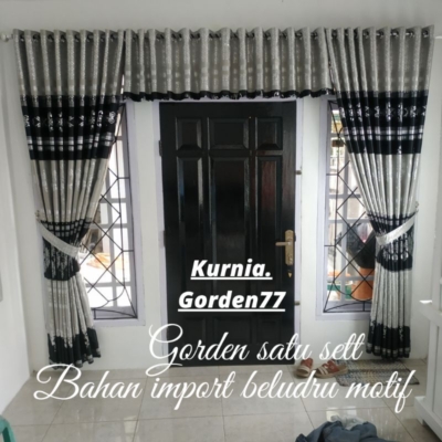 Gorden Blackout Impor Motif dan Polos untuk Jendela dan Pintu