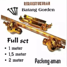 Set Tiang Tirai Lengkap