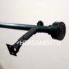 Tirai Minimalis Warna Hitam Dof