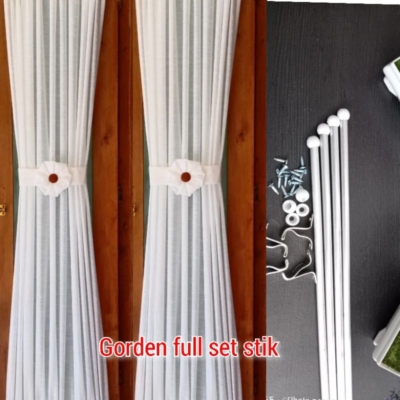 Gorden Kupu-Kupu Transparan 70cm