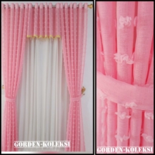 Gorden Pintu Satu Set Poni Elegan