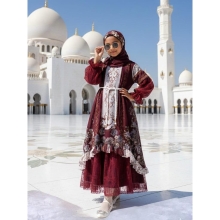 Gamis Ceruty Cantik Anak Motif Sultan