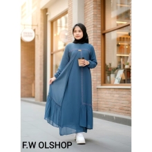 Gamis Fateena – Dress Anak Perempuan Bahan Airflow