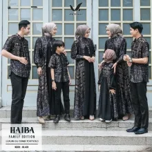 Set Pakaian Keluarga Lebaran Haiba Family