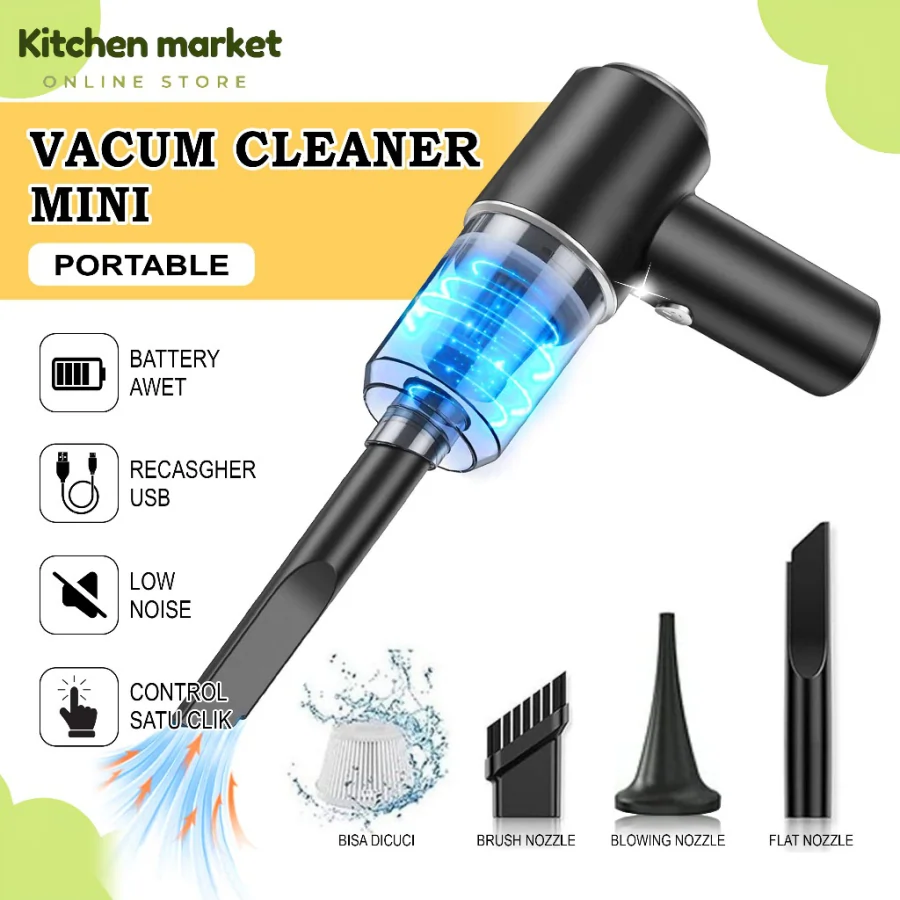 Kitchen Market Penyedot Debu Genggam Nirkabel Serbaguna