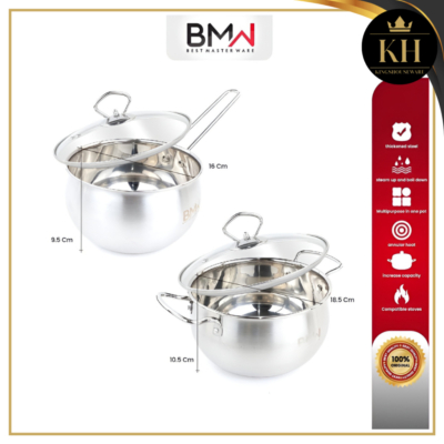 Panci Stainless Steel Set 2 Buah