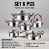 Set Panci CEO 6 Pcs – Masak Lebih Praktis!