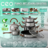 Set Panci CEO 6 Pcs – Masak Lebih Praktis!