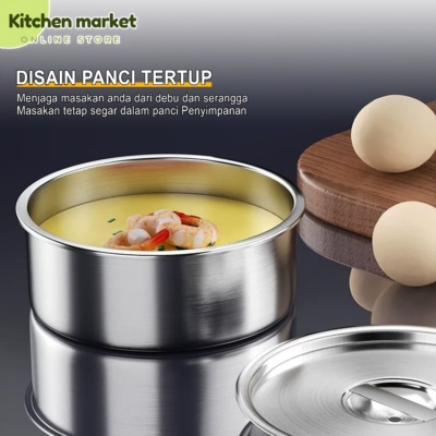 Set Panci Stainless Steel 5 Susun