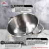 Panci Kuah Stainless Steel SUS 430 Supra