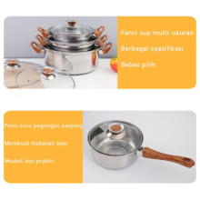 Set Panci Stainless Steel 6 Pcs dengan Teko