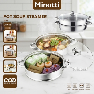 Panci Stainless Steel Elegan 28cm