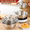 Set Panci Stainless Steel 4 PCS
