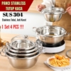 Set Panci Stainless Steel 4 PCS