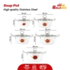 Panci Sup Stainless Steel Floral Premium