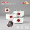 Panci Sup Stainless Steel Floral Premium