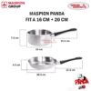 Set Wajan Anti Lengket Maspion SS Panda Fit A 20/16cm