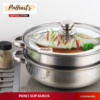 Panci Kukus Stainless Steel 2 Susun 28Cm