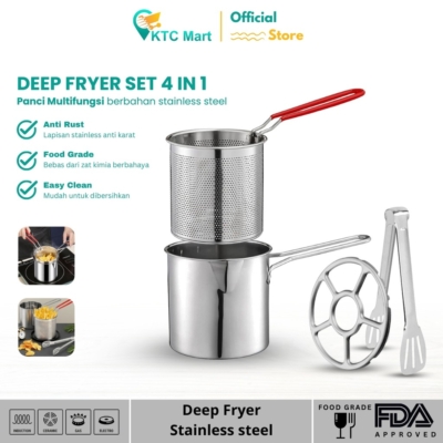 Set Panci Goreng 4in1 Anti Karat