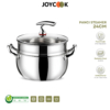 Panci Steamer 2in1 24cm Stainless Steel